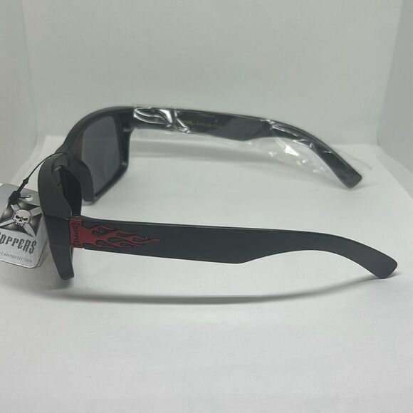 Choppers Biker Flame Mirrored Sunglasses - Picture 2 of 3